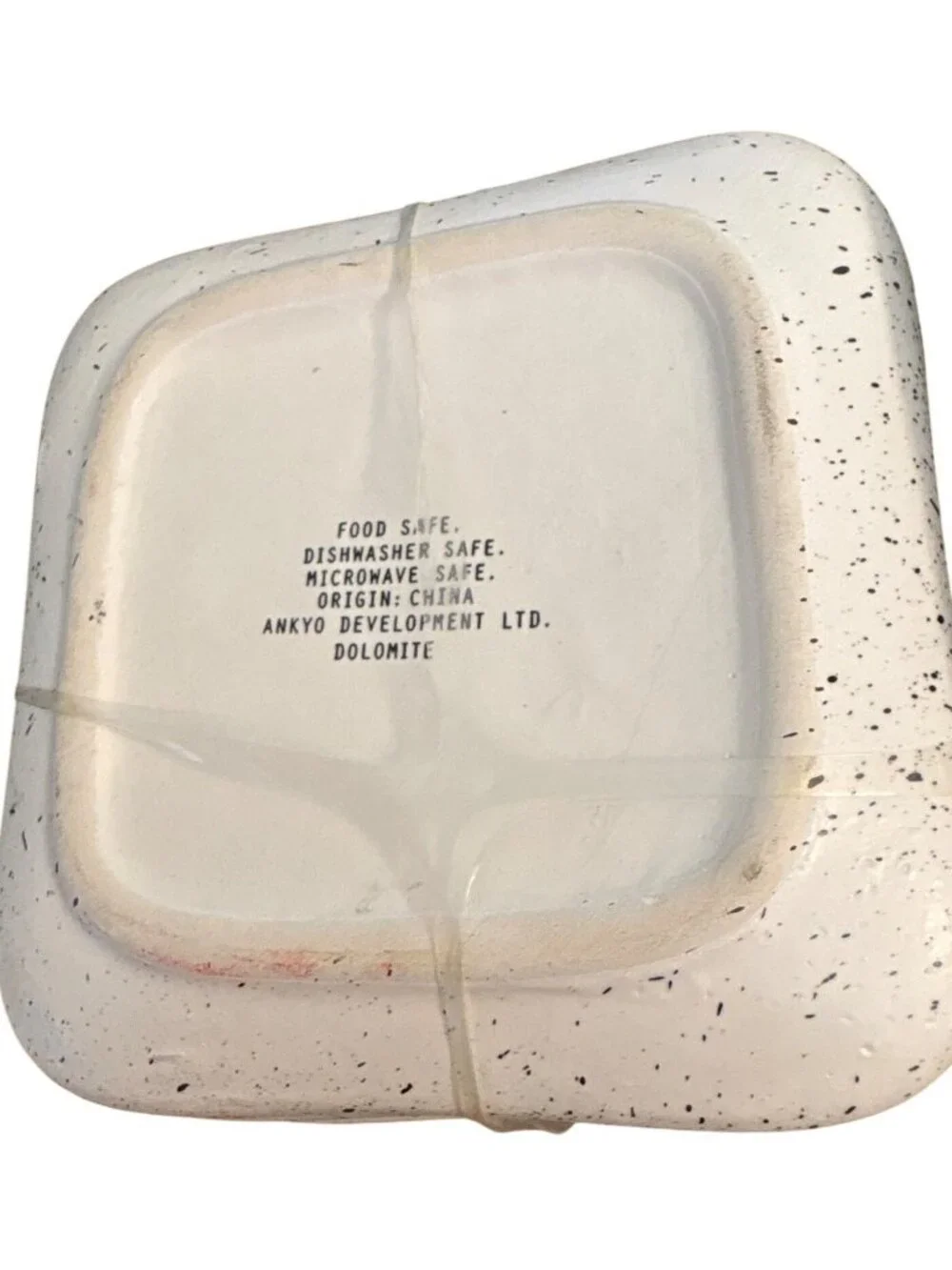 Ankyo Development Speckled Ceramic Set 4 Plates Food Safe Sturdy Everyday RARE